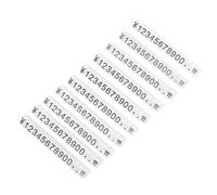 Ciieeo Cartellini Prezzi per Negozio 10 Pezzi in Plastica Trasparente Numeri Neri Etichette Espositori per Prezzi di Gioielli del Centro Commerciale Portatili e Rimontabili