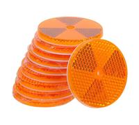 Ciieeo Catarifrangenti di Sicurezza Rotondi 10 Pezzi in Plastica per Vialetti e Rimorchi Viti di Montaggio Riflettori per Pali e Scooter ad Alta Visibilità Notturna Resistenti alle