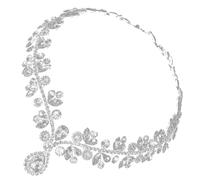 Ciieeo Catena da Sposa la Testa Strass, Copricapo Elegante per Acconciature da Sposa, Accessori per Chioma da Donna per Matrimoni e Feste Speciali