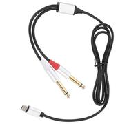 Ciieeo Cavo Audio USB C a Doppio Jack da 635 MM 1 M Convertitore per Apparecchiature Audio Compatibile Smartphone Tablet Laptop Cavo Collegamento Amplificatore Mixer Studio