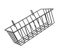 Ciieeo Cestino per Doccia in Ferro Nero Piccolo, Cestino Sospeso Multiuso da Parete per Bagno e Cucina, Porta Shampoo e Condimenti Ampia Capacità e Montaggio senza Fori, Resistente