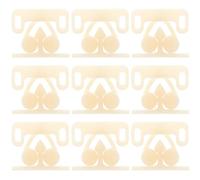 Ciieeo Chiusura per Porta Fermo Sfera in Plastico Beige 10 Pezzi, Semplice da Usare che Non Graffia Pavimento, per Mobili e Cassetti in Casa