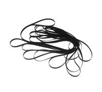 Ciieeo Cinghia di Trasmissione in Gomma Elastica Nera per Giradischi e Fonografi D’epoca, Set da 11 Pezzi Puleggia a Basso Rumore, Resistente All’usura per Apparecchiature Audio Vintage