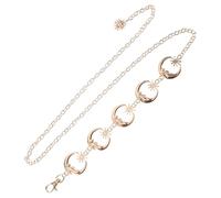 Ciieeo Cintura a Catena in Metallo Dorato Regolabile da Donna Decorazioni Sole e Stelle Gioielli per Corpo e Vita Accessorio Moda per Feste Cocktail e Uso Quotidiano