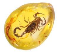 Ciieeo Ciondolo in Ambra Esplarare di Scorpione in Cera D'api, Decorazione a Goccia Unica per Collana, Accessorio Gioielli Elegante e Facile da Usare Colore Casuale