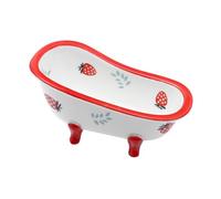 Ciieeo Ciotola in Forma di Vasca Adorabile per Dessert e Frutta Contenitore per Dolci e Bevande Decorazione Casa per Feste e Ristoranti Colore Fragola