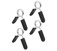 Ciieeo Clip per Barra Manubri 4 Pezzi, Collari a Molla in Acciaio Lucido Spessi, Morsetti di Bloccaggio per Bilancieri 25mm, Adatti per Sollevamento Pesi e Allenamenti in Palestra