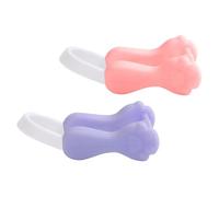 Ciieeo Clip per Modellare Naso in Silicone, Set 2 Pezzi Colore Rosa e Viola, Correttore Naso Indolore per Sollevamento e Raddrizzamento Durante Sonno la Lettura