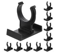 Ciieeo Clip per Piedini Mobili Neri 10 Pezzi, Morsetti per Zoccolo da Cucina e Librerie, Supporto Rinforzato e Facile da Installare per Stabilità e Livellamento degli Armadi