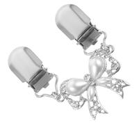 Ciieeo Clip per Sciarpa Donna in Lega Clip per Cardigan Spilla Fiocco Accessorio per Abito Camicia Maglione Scialle per Stile Casual Formale