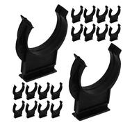 Ciieeo Clip per Zoccoli da Cucina in Plastica Nera 50 Pezzi Clip di Fissaggio Angolare per Battiscopa Mobili Accessori per Gambe di Mobili e Armadi Soluzione Stabile per Montaggio