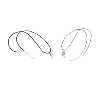Ciieeo Collana di Coppia Ciondoli Angelo e Demone, Accessori per Collo in Corda Nera, Decorazione Romantica per Anniversari e Festa degli Innamorati, Set da 2 Pezzi per Uomo e Donna
