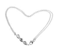 Ciieeo Collana Doppia Spirale Dna da 2 Pezzi in Metallo Resistente All’ossidazione Pendente Molecolare Scientifico, Gioielli Versatili per Donne e Appassionati di Biologia e Chimica