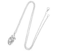 Ciieeo Collana Elegante Accessorio Donna Ciondolo a Forma di Cuore Anatomico in Lega Argento per Serate di Danza e Feste di Capodanno