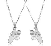 Ciieeo Collana per Coppie in Acciaio Inox Regolabile Ciondolo Controller di Gioco Collana Dell’Amicizia da Uomo e Donna Regalo per Relazione e Amici