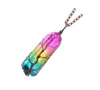Ciieeo Collana Sette Chakra Ciondolo Albero della Vita in Cristallo