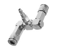 Ciieeo Connettore Girevole per Tubo Aria in Nichelato Raccordo Rapido Vie con Funzione Sgancio e Rilascio Pressione Accessorio Resistente e Versatile
