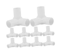 Ciieeo Connettore per Mobili a Staffa 10 Pezzi in Plastica, Giunto Angolare 22Mm per Scaffalature e Armadio Portatile, Accessori per Asta dell'Armadio, Facile Installazione per Ambienti