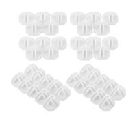 Ciieeo Connettori per Cubi Modulari a Clip in Plastica Bianca, 50 Pezzi, per Organizer e Ripiani in Filo Metallico, Collegamento Versatile per Armadi e Scaffali di Stoccaggio