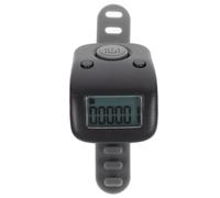 Ciieeo Contavasche Nuoto Manuale in Silicone Nero, Misuratore Pressione Manuale Preciso e Flessibile, Contatore Dita Elettronico Ricaricabile per Running e Knitting