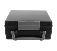 Ciieeo Contenitore Batterie, Plastica Nera, Portatile | Scomparti Multipli per 32 Aa e 42 Aaa, Protezione Affidabile, Uso Domestico e Ufficio, Design Moderno