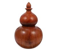 Ciieeo Contenitore per Stuzzicadenti in Legno a Zucca per Casa | No Cera, Facile da Pulire, Portatile, per Famiglie e Ristoranti, Marrone, Decorativo