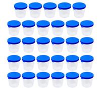 Ciieeo Contenitori per Campioni da Laboratorio 40 Ml in Plastica Coperchio Antigoccia Set da 100 Pezzi per Raccolta Urina Strumenti per Analisi Cliniche e Patologia