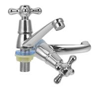 Ciieeo Coppia di Rubinetti per Lavabo Bagno Miscelatore Monocomando, Lega di Zinco e Acciaio, Resistente alla Corrosione, Design Moderno, Facile Installazione per Colore Casuale