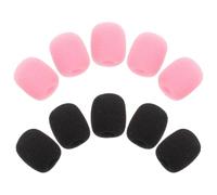 Ciieeo Copri Microfono Riduce di Fondo in Schiuma 30 Facile Colori Rosa e Nero per Microfoni e Auricolari Adatto per Conferenze e Pubblici Interventi