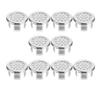 Ciieeo Copri Scarico Troppo Pieno 10 Pezzi Anelli in Plastica per Lavabi Ceramici Standard Accessori Bagno e Cucina senza Bisogno di Attrezzi