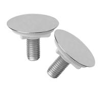 Ciieeo Coprilavello per Design Elegante, Accessorio Pratico 2 Pezzi in Plastico Argento per Coprire Fori Lavello per Cucina per Uso Domestico e Cucina