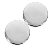 Ciieeo Coprimozzo per Timoneria Barca in Acciaio Inox 304 Nero Accessorio Coprivolante Marino 2 Pezzi Protezione Centro Volante Facile Installazione per Uso Nautico