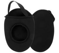 Ciieeo Copriscarpe Invernali per Bici in Neoprene Antivento, Protezione Termica Regolabile da Esterno, Set 2 Pezzi Copriscarpe da Equitazione Antiscivolo per Ciclismo All’Aperto