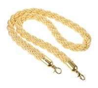 Ciieeo Corda per Controllo della Folla Ganci Dorati 15 M Pali Divisori per Gestione Code per Musei Hotel e Cinema Corda Barriera Resistente per Eventi e Spazi Pubblici