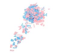 Ciieeo Coriandoli Decorazioni Creative e Versatili p e Gender Reveal per Forma di Impronta in Pvc Blu e Rosa Shower e Feste di Compleanno