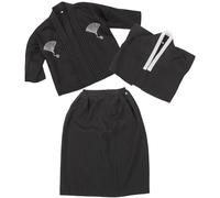 Ciieeo Costume Tradizionale Giapponese Kimono da Ragazzo Nero 130cm Traspirante per Cosplay e Spettacoli Abbigliamento Stile Giapponese