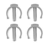 Ciieeo Crutch Accessories C Clamp For Walking Sticks Secure Locking Rod Clip Plastic 4Pezzi Suitable For Elderly And Disabled