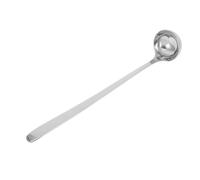 Ciieeo Cucchiaio Manico lungo Ergonomico e Comodo in Acciaio Inossidabile 304 da Cucina per Mescolare e Servire Zuppa in Mense e Aree Rurali