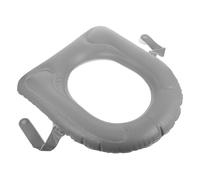 Ciieeo Cuscino Gonfiabile per Sedile WC con Ventose Antiscivolo Rialzo WC Anziani Leggero e Pieghevole Supporto per con Borsa per Trasporto Adatto