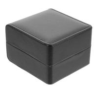 Ciieeo Custodia Porta Orologio Singolo in Pelle PU Nera Scatola Espositiva e Antiscivolo Organizer da Viaggio per Orologi da Polso Protezione Completa e Slot Razionale