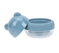 Ciieeo Custodia Portatile per Spugna Cosmetica a Forma di Orso, Scatola Compatta per Spugnette Trucco, Organizer da Viaggio per Accessori Make Up, per Donna e Famiglia