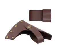 Ciieeo Custodia Protettiva per Accetta Manicotto in PU Marrone Chiaro, Copertura Esterna Resistente per Attrezzi da Campeggio e Outdoor, Accessorio Pratico per Protezione e Trasporto