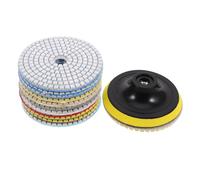 Ciieeo Disco Lucidante Diamantato Per Pietra Marmo e Kit Di Tamponi Abrasivi Rotondi Per Lucidatura Efficiente e Resistente All Usura