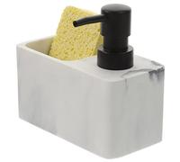 Ciieeo Dispenser Liquido da Bagno con Supporto e Assorbente Lozione per Doccia Idratante e Design Marmorizzato Antiscivolo e Facile da Usare