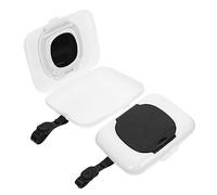 Ciieeo Dispenser Pratico Unitá 2 e Salviette Umidificate Viaggio per in Pp Silicone Resistente, Portatile Sospensione Adatto Uso Automobilistico Tavoli