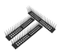 Ciieeo Dissuasore per Uccelli in Plastica Nero 3 Pezzi, Spunzoni Antiscalata per Recinzioni e Finestre, Repellente per Gatti e Volatili da Esterno per Protezione Giardino e Balcone