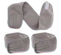 Ciieeo Fasce per Chioma Sportive da Donna 3 Pezzi Grigie, Fasce Antisudore Elastiche Traspiranti per Yoga, Corsa e Pulizia Viso, Accessori Chioma Comodi e Delicati sulla Pelle