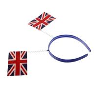 Ciieeo Fascia per Chioma Bandiera Britannica Morbida e Comoda, Design Unico Union Jack, per Feste e Celebrazioni per Ragazze e Donne