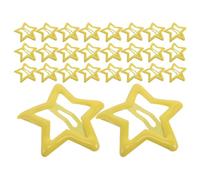 Ciieeo Fermagli per Chioma a Forma di Stella Leggeri e Antiscivolo 30 Pezzi Gialli in Metallo, Piccoli Accessori Moda per Ragazze e Donne, per Acconciature Trendy