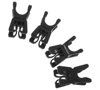 Ciieeo Fibbia per Asta di Allenamento da Calcio 4 Pezzi in Plastica Nera Clip Girevole per Pali di Agilità Connettore Leggero per Bandiere di Training Calcio Basket Americano